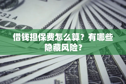 武汉借钱担保费怎么算？有哪些隐藏风险？