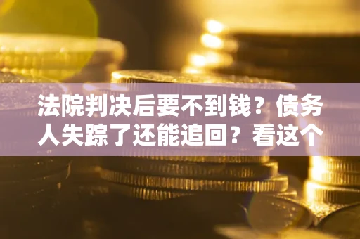 武汉法院判决后要不到钱？债务人失踪了还能追回？看这个方法！