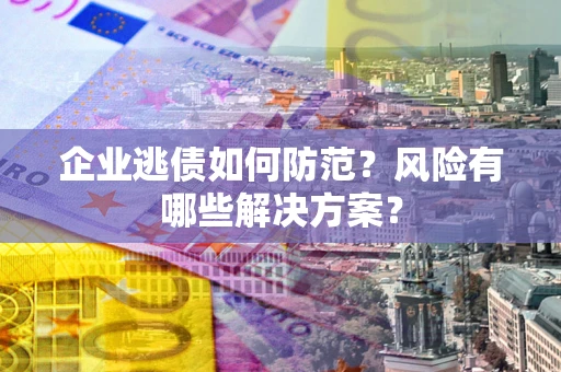 武汉企业逃债如何防范？风险有哪些解决方案？