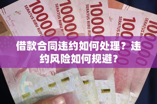 武汉借款合同违约如何处理？违约风险如何规避？