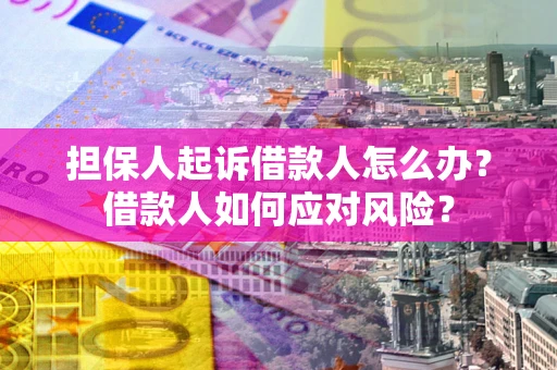 武汉担保人起诉借款人怎么办？借款人如何应对风险？