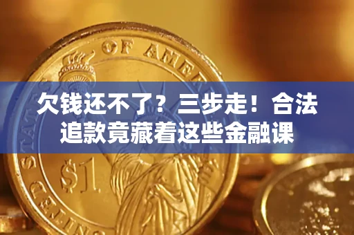 武汉欠钱还不了？三步走！合法追款竟藏着这些金融课