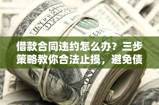 武汉借款合同违约怎么办？三步策略教你合法止损，避免债务危机升级