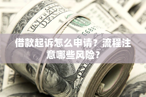 武汉借款起诉怎么申请？流程注意哪些风险？