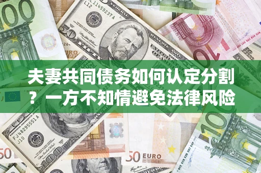 武汉夫妻共同债务如何认定分割？一方不知情避免法律风险必看！